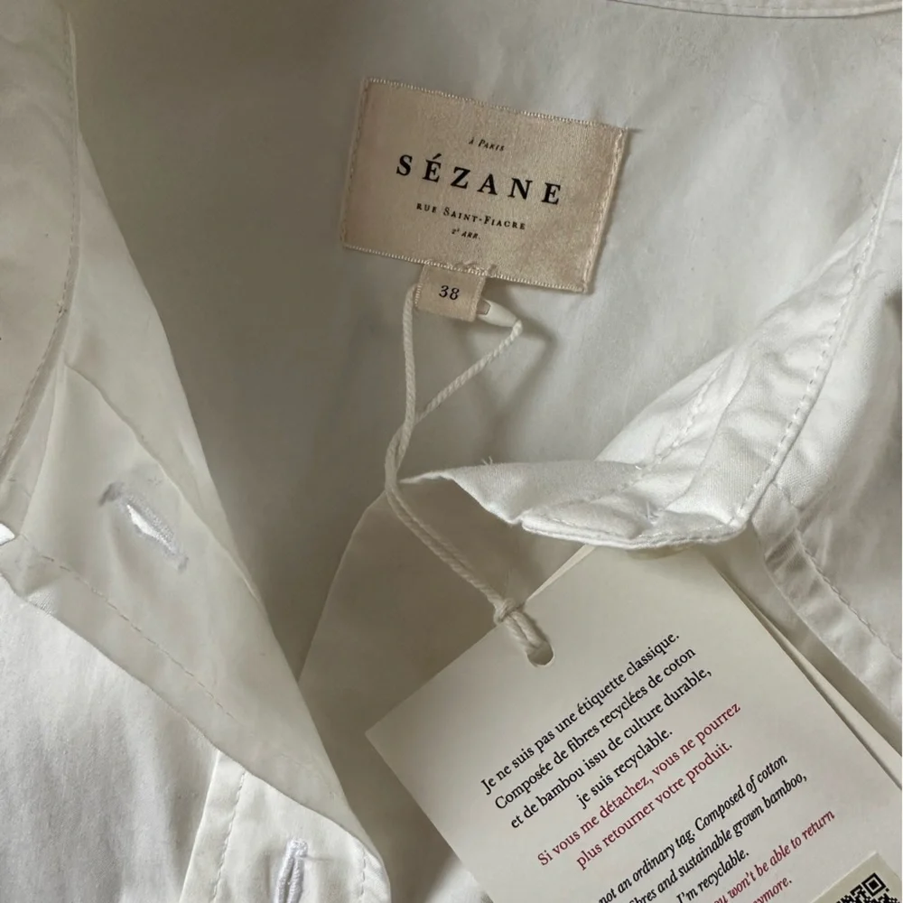 NWT | Sézane BILMA Shirt in Ecru - Picture 12 of 15